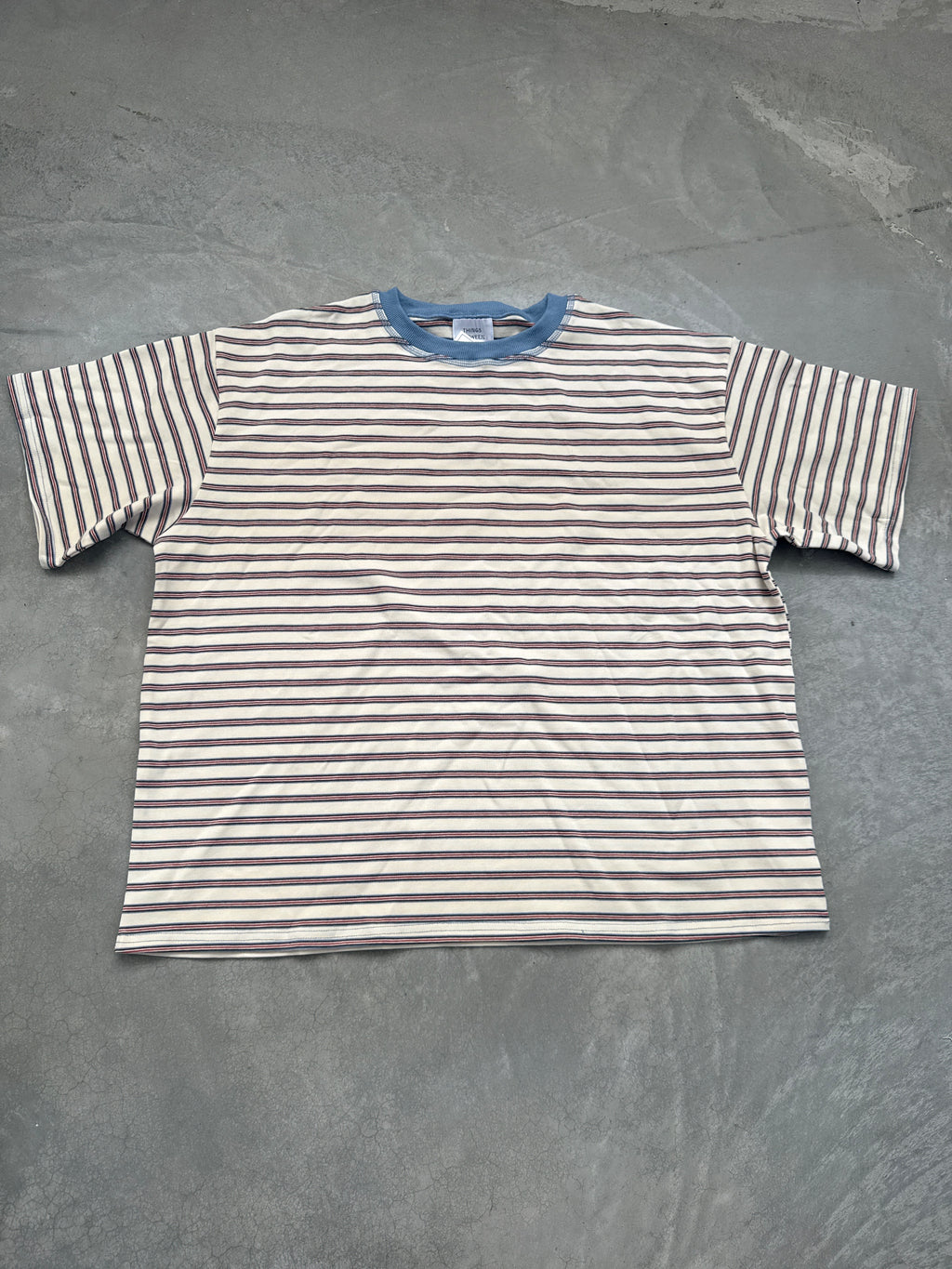 FINAL SALE - FLAWED Frankie Stripe Tee - Large