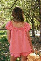 Berries & Cream Gingham Blouse