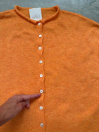 FINAL SALE - FLAWED Piper Cardigan in Orange - Large