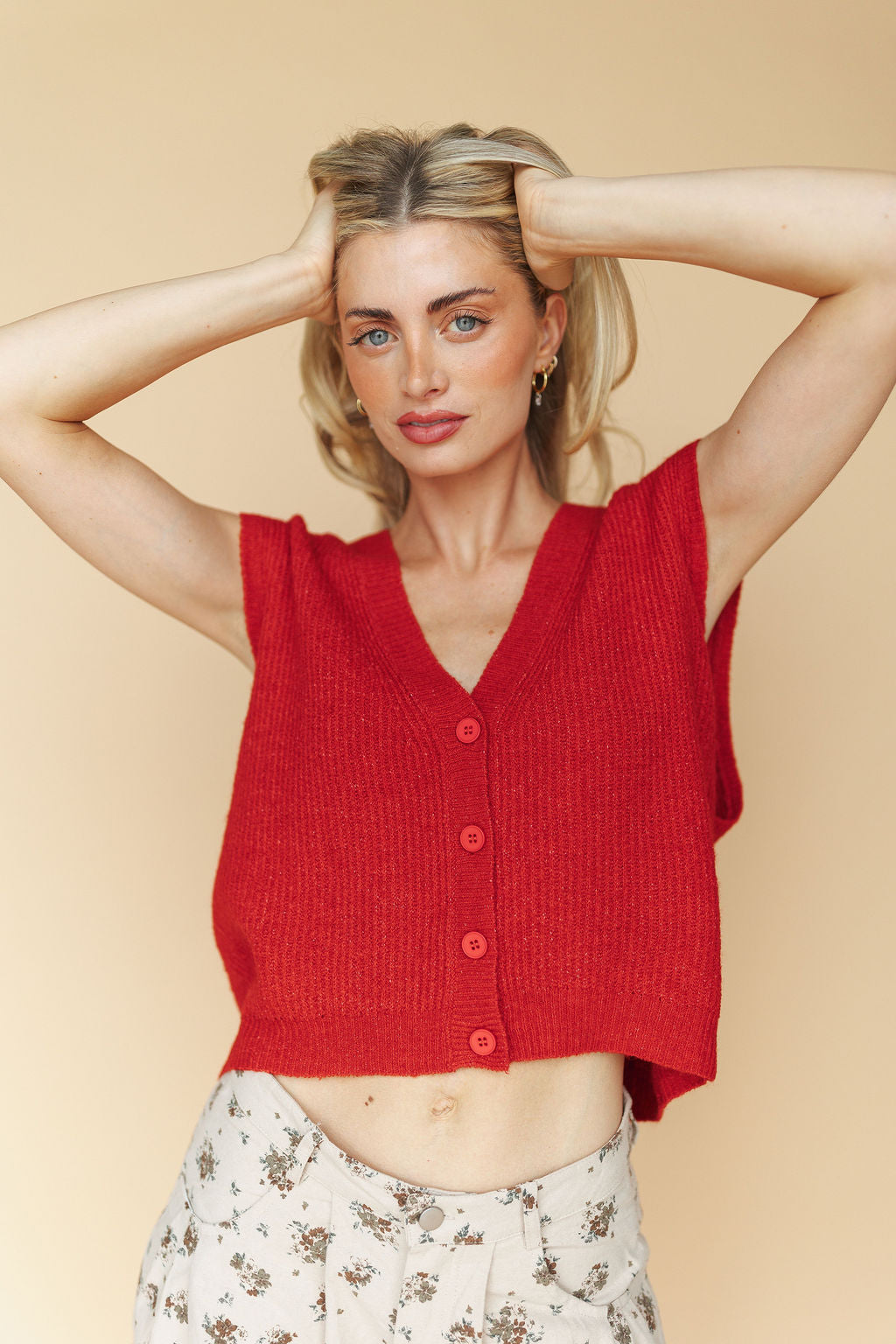 【SCENERITY】Marron henley neck short sleeve cardigan BrownCardigan2_1800x1800.jpg?v