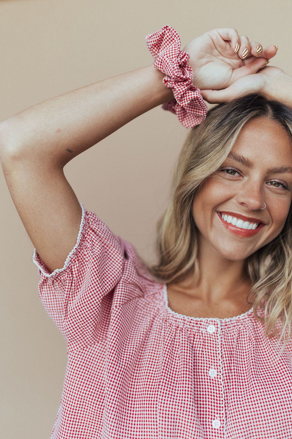 FINAL SALE - Eliza Gingham Scrunchie