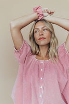 FINAL SALE - Eliza Gingham Scrunchie