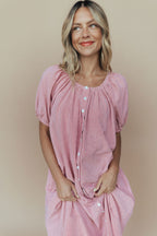 Eliza Gingham Maxi Dress in Red