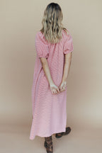 Eliza Gingham Maxi Dress in Red