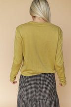 FINAL SALE - Blythe Cardigan in Chartreuse