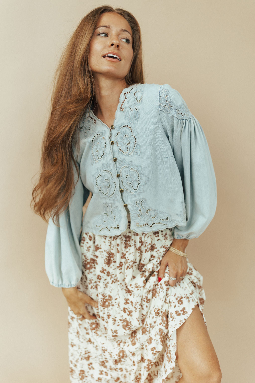 Petunia Eyelet Blouse Secondary image