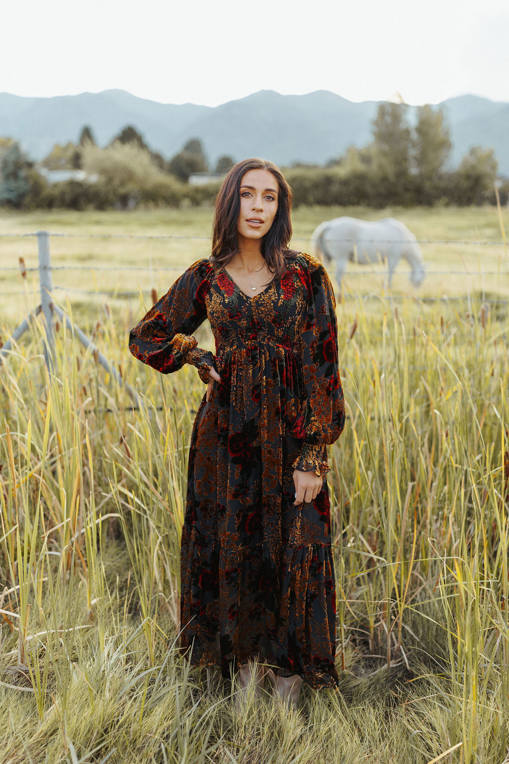 FINAL SALE - Roses And Juliet Maxi Main image