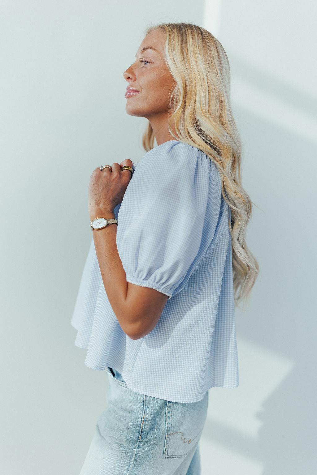 Eliza Gingham Blouse Secondary image
