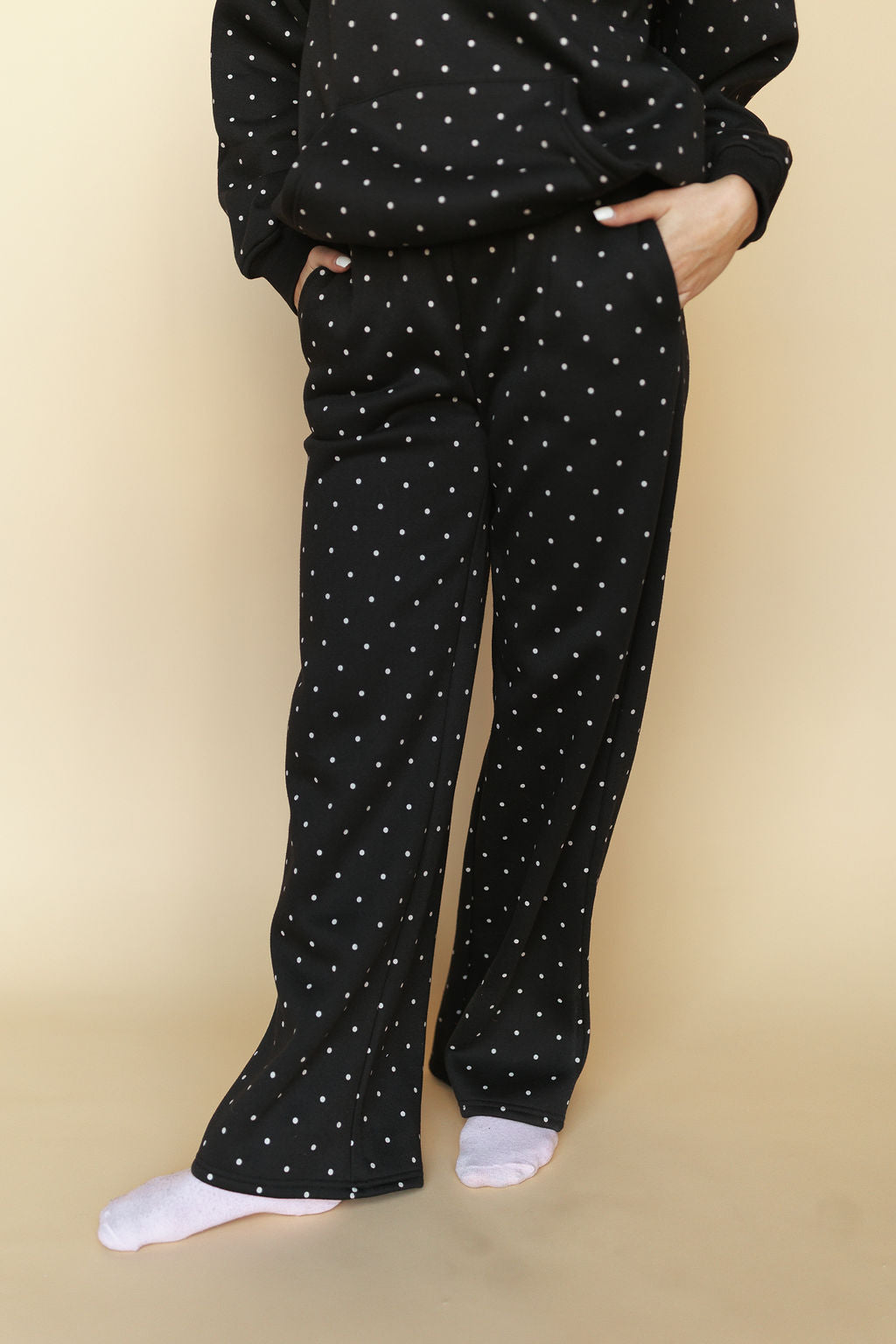 Spot On Polka Dot Pants in Black