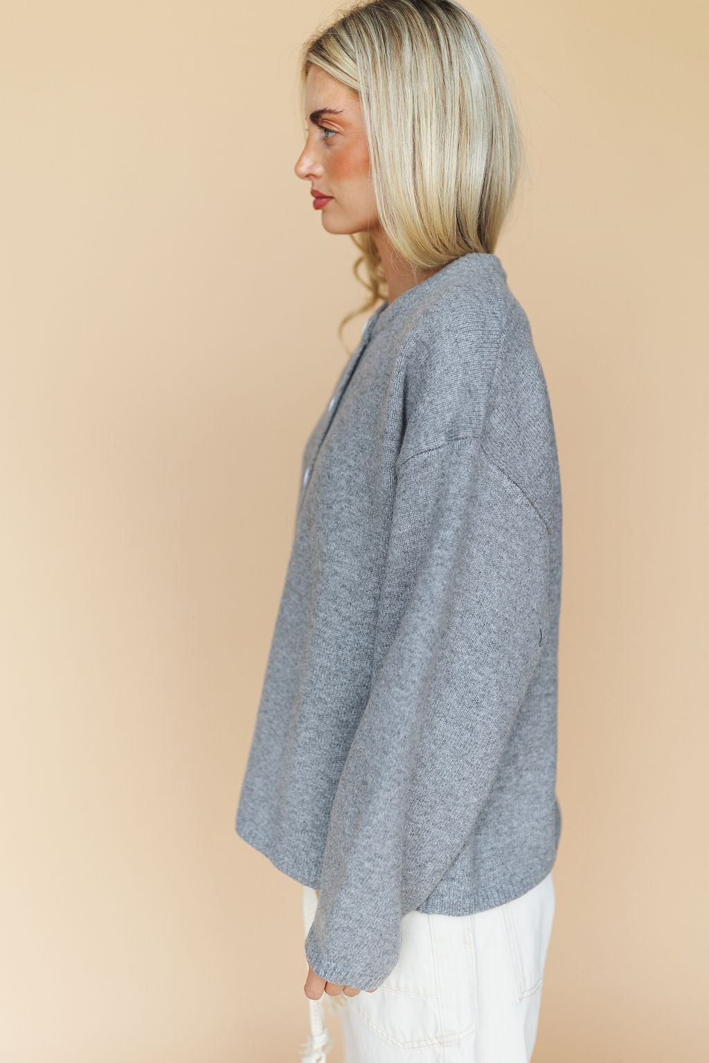Julia Cardigan in Heather Grey