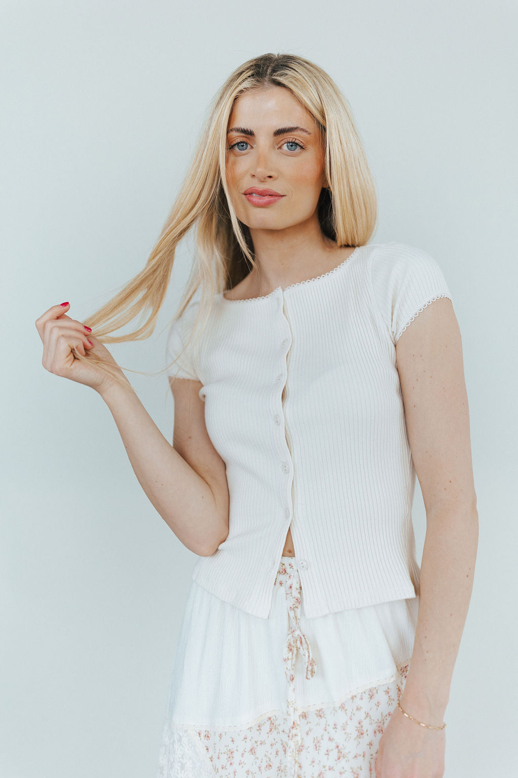 Free People Most Wanted Cardi in Ivory – Henly