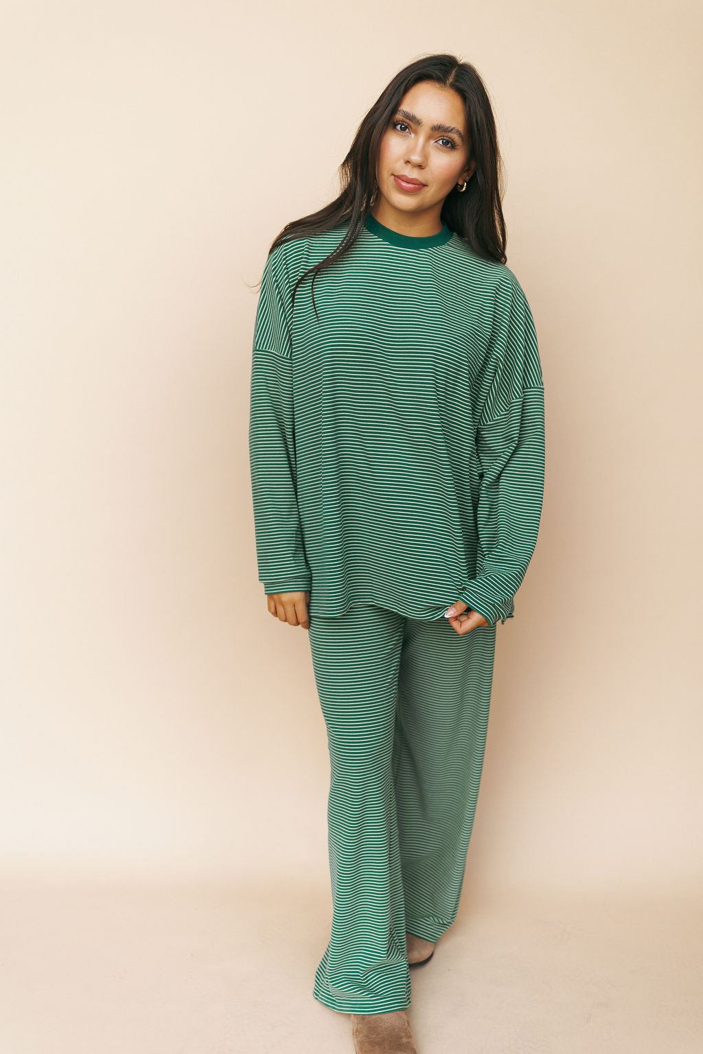 Porter Fleece Stripe Top