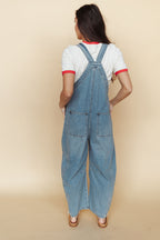 Junie Zip Front Denim Overalls