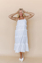 Ari Eyelet Maxi in White