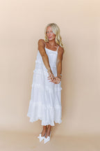 Ari Eyelet Maxi in White
