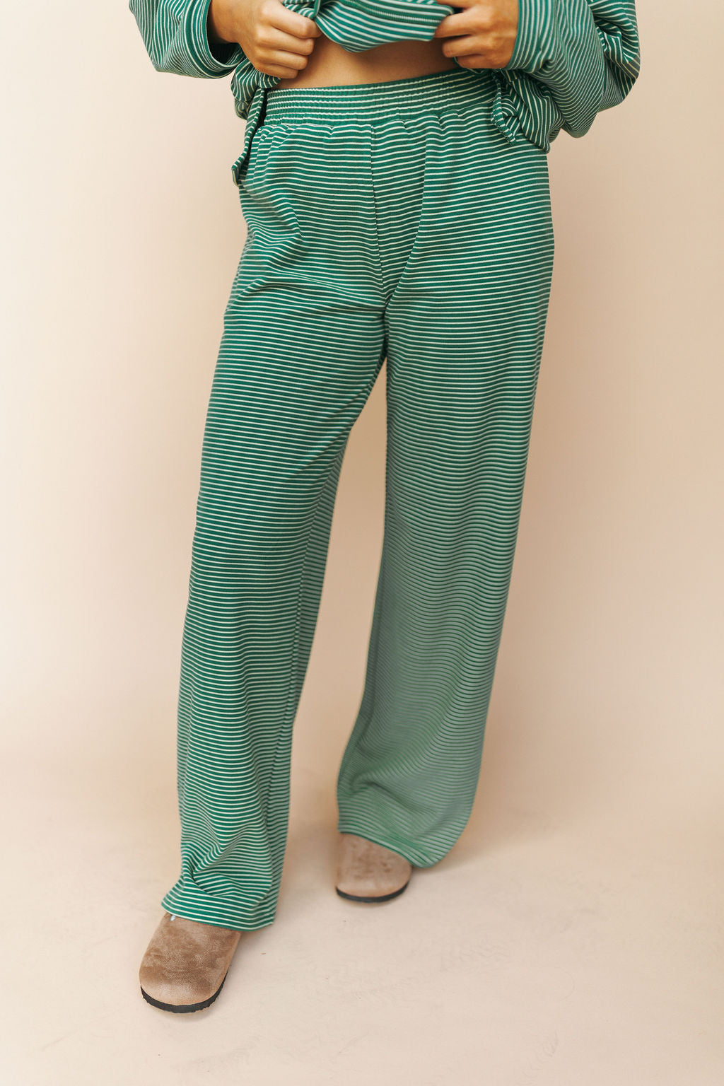 Porter Fleece Stripe Pants
