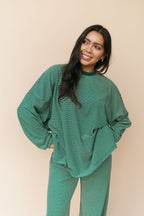 Porter Fleece Stripe Top