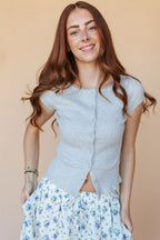 Free People Most Wanted Cardi in Heather Grey