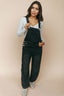 Carly Denim Barrel Overalls in Black