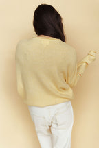 FINAL SALE - Piper Embroidered Cardigan in Honey