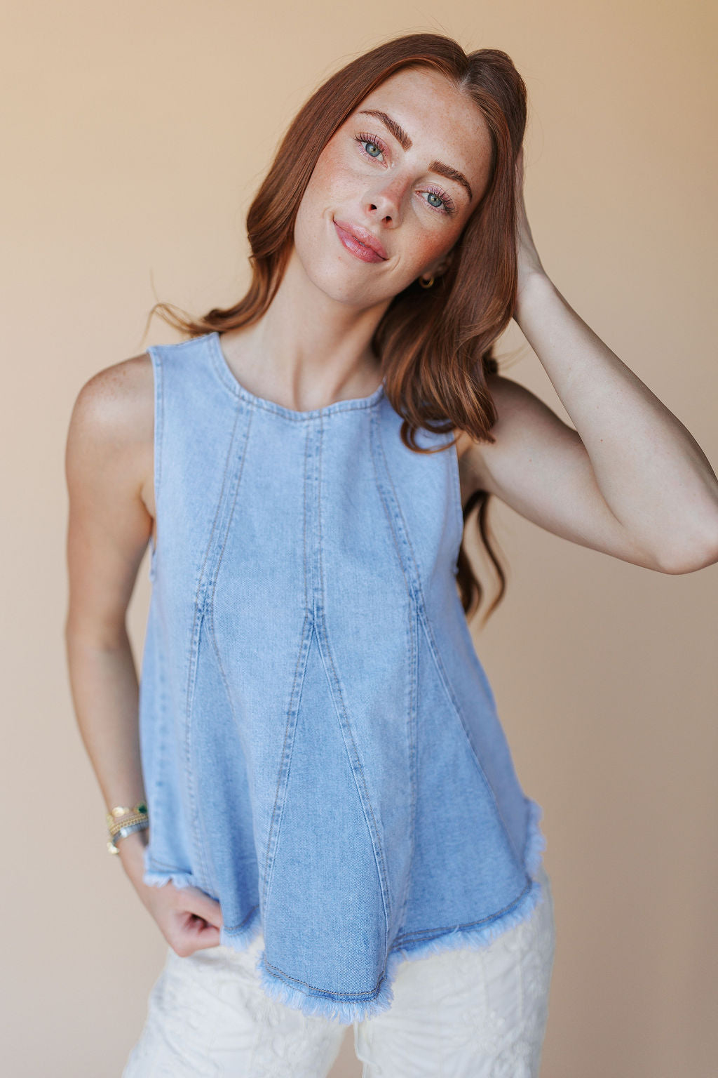Cora Denim Tank