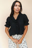 FINAL SALE - Sofia Blouse in Black