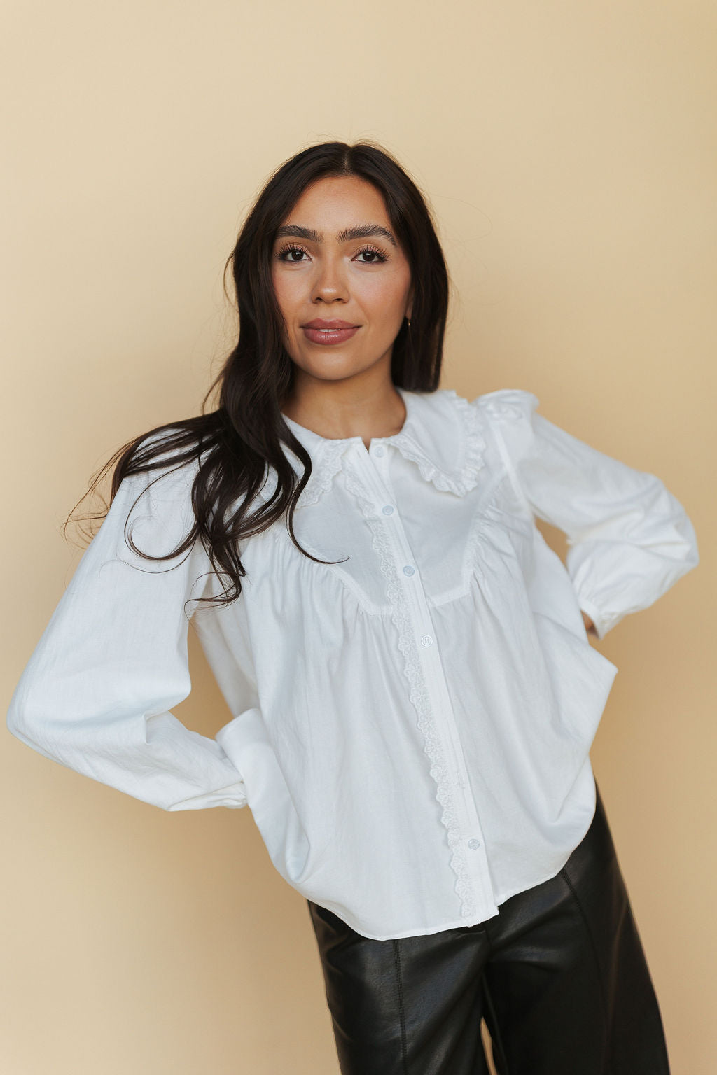 Everly White Blouse