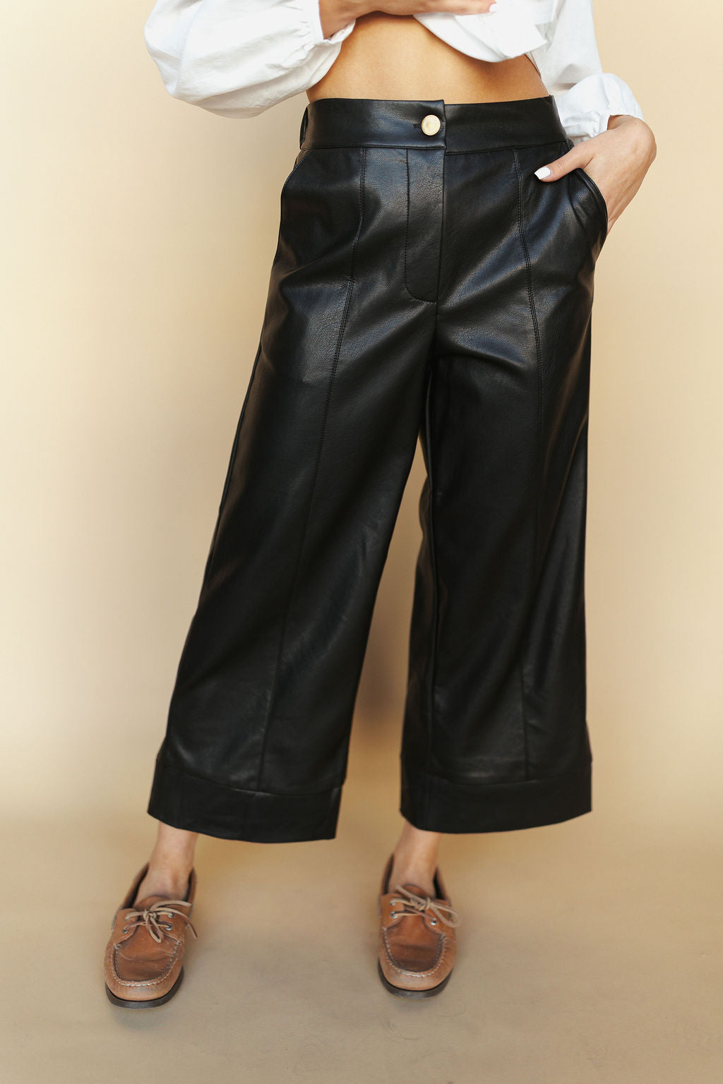FINAL SALE - Harley Faux Leather Pants Main image