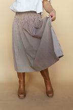 Ella Pinstripe Skirt