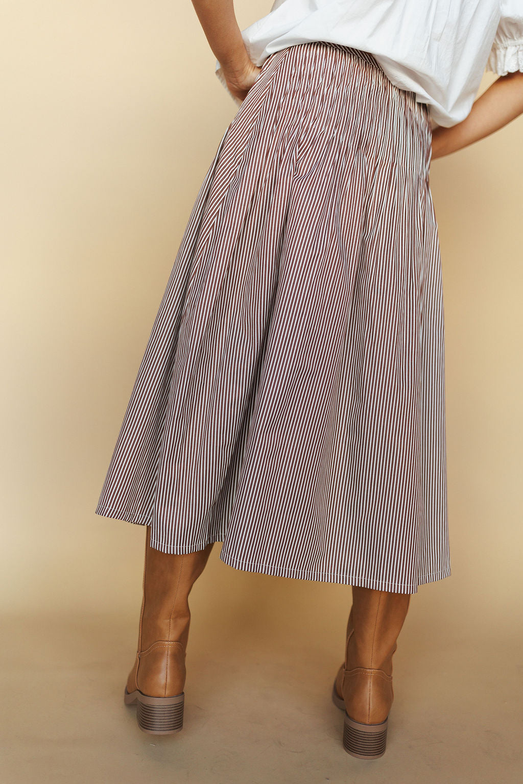 Ella Pinstripe Skirt