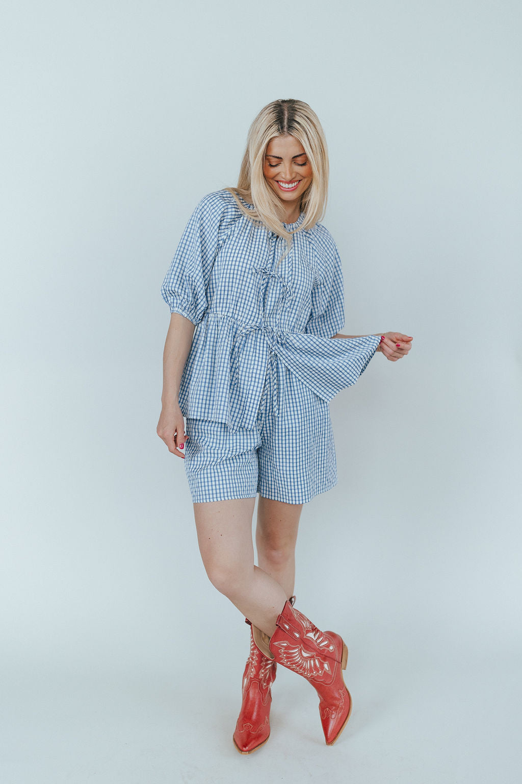 Blueberry Fields Gingham Shorts