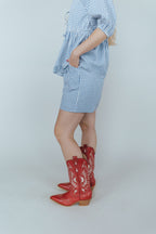Blueberry Fields Gingham Shorts