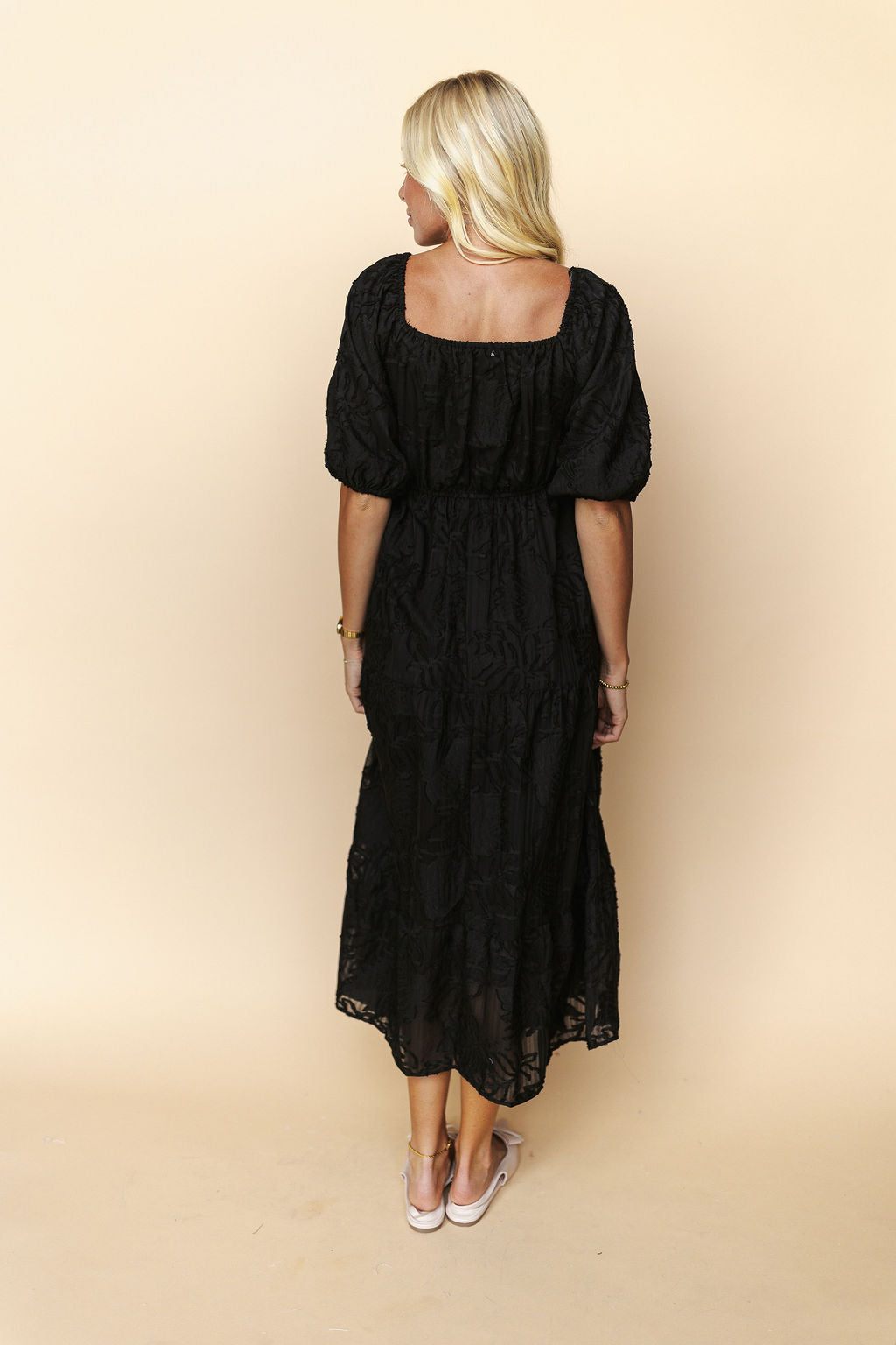 Portia Lace Dress in Black