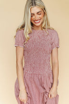Vienna Gingham Maxi in Red