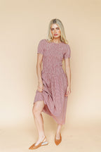 Vienna Gingham Maxi in Red