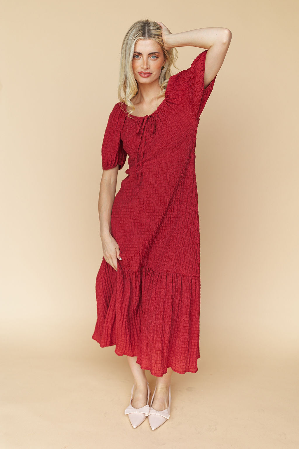Sophia Midi in Scarlet Red Main image