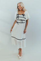 Clara Bow Midi in Ivory