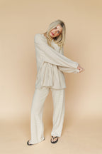Porter Fleece Stripe Top