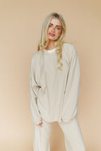 Porter Fleece Stripe Top