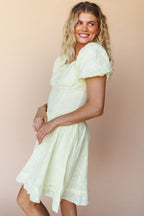 FINAL SALE - Anastasia Lace Dress In Buttercup