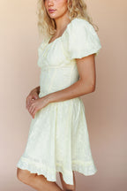 FINAL SALE - Anastasia Lace Dress In Buttercup