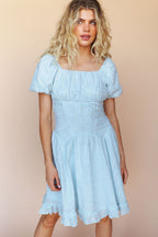 FINAL SALE - Anastasia Lace Dress In Baby Blue