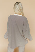 Porter Fleece Stripe Top