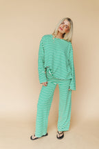 Lauren Stripe Long Sleeve in Green