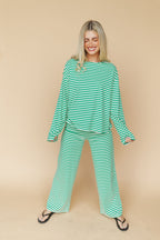 Lauren Stripe Long Sleeve in Green