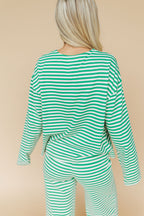 Lauren Stripe Long Sleeve in Green