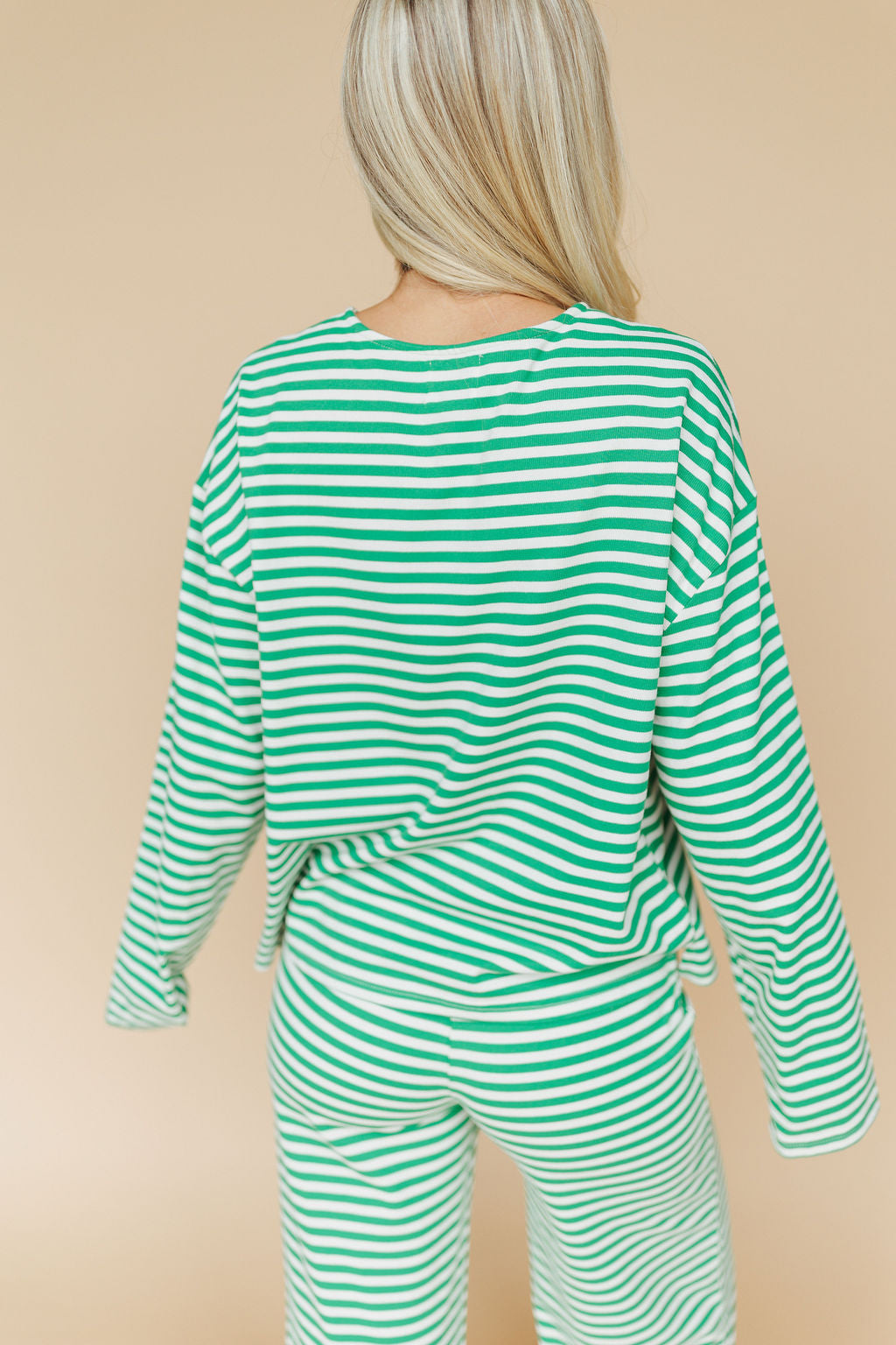 Lauren Stripe Long Sleeve in Green