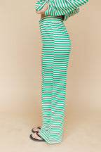 Lauren Stripe Pants in Green