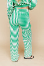 Lauren Stripe Pants in Green
