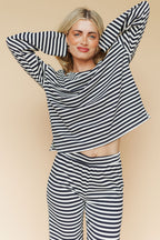 Lauren Stripe Long Sleeve in Navy
